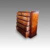 Large Victorian mahogany chest of drawers open