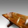 Large oak refectory dining table patina