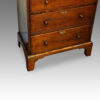 Oak 1920's tallboy bracket feet