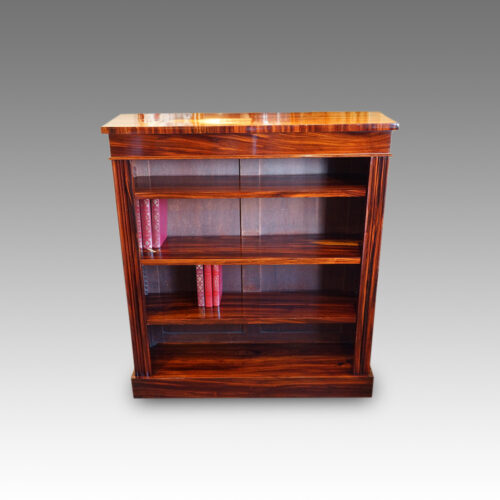 Victorian Goncalo Alves open bookcase