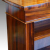 Victorian Goncalo Alves open bookcase detail