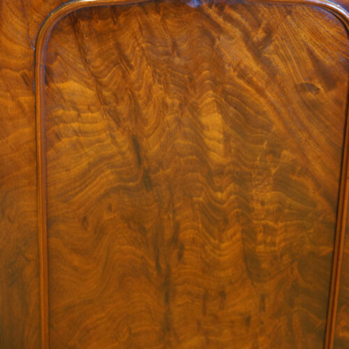 Mahogany panel door on Victorian chiffonier