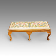 Walnut 1920's double fender foot stool