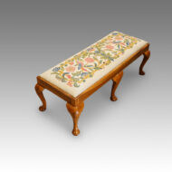 Walnut 1920's double fender foot stool