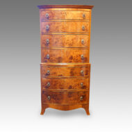 Walnut 1920's tallboy chest
