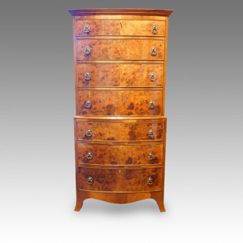 Walnut 1920's tallboy chest