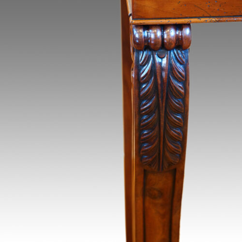 William IV mahogany console table acanthus carving