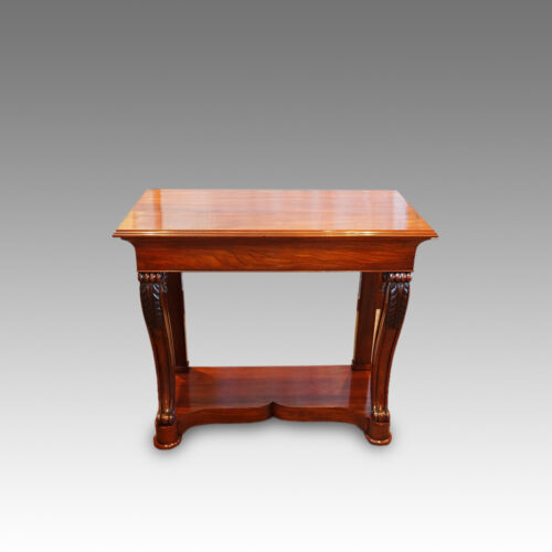 William IV mahogany console table front (2)