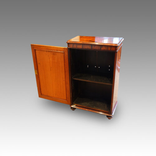 Rosewood antique cabinet interior