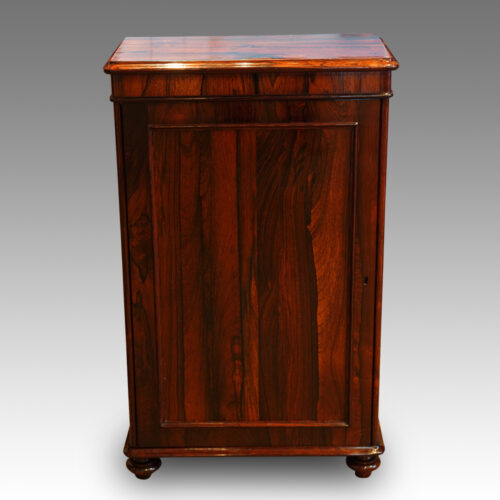 William IV rosewood small one door side cabinet front view
