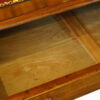 Early Victorian mahogany partners desk drawer lining
