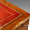 Early Victorian mahogany partners desk leather tooling
