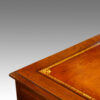 Edwardian Maple & co walnut pedestal desk hand gilt tooling
