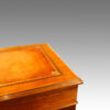 Edwardian Maple & co walnut pedestal desk top detail