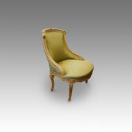 French decorated salon chair side view
