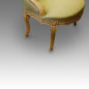 French decorated salon chair side view legs