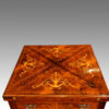 Late Victorian inlaid rosewood envelope card table inlays