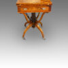 Late Victorian inlaid rosewood envelope card table front