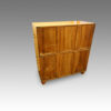 Victorian camphorwood brass bound campaign chest rear