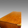 Victorian oak brass bound military chest top view (1)