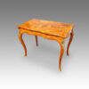 Victorian serpentine inlaid walnut card table