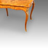 Victorian serpentine inlaid walnut card table leg