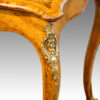Victorian serpentine inlaid walnut card table leg mount
