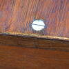 Victorian teak campaign chest screw detail
