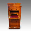 Victorian walnut secretaire Wellington chest desk open