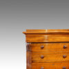 Victorian walnut secretaire Wellington chest detail