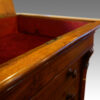 Victorian walnut secretaire Wellington chest lock