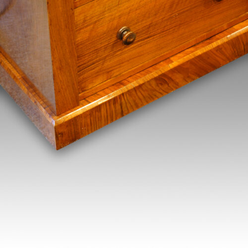Victorian walnut secretaire Wellington chest plinth