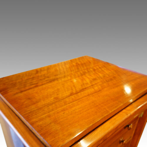 Victorian walnut secretaire Wellington chest top