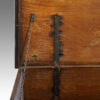 Antique Colonial hardwood iron bound mule chest hinge