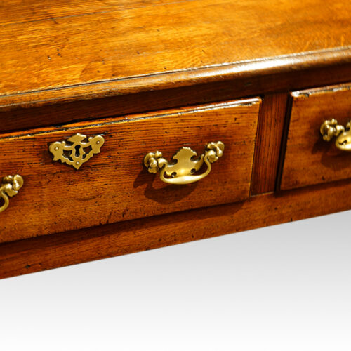 Antique oak and elm dresser base drawer