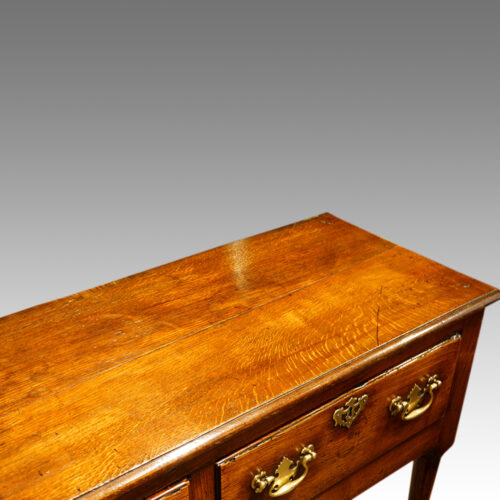 Antique oak and elm dresser base top