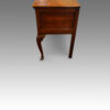 Antique oak cabriole leg dresser base with inlay end view
