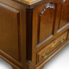 George III oak Lancashire mule chest column