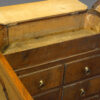 George III oak Lancashire mule chest interior section