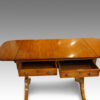 Georgian mahogany sofa table drawers