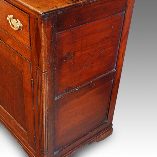 Georgian oak north country dresser with rack,7