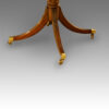 Georgian style 3 pedestal mahogany dining table centre pillar