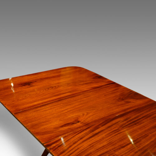 Georgian style 3 pedestal mahogany dining table detail