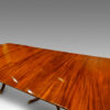 Georgian style 3 pedestal mahogany dining table figuring