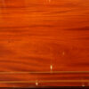 Regency style twin pillar mahogany dining table with line inlay top (1)
