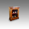 Victorian floral inlaid pier cabinet angle view