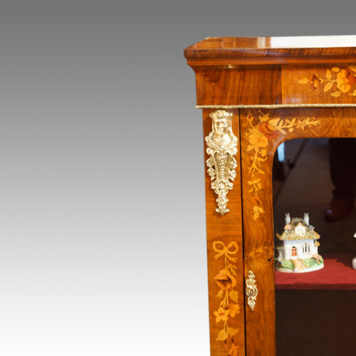 Victorian floral inlaid pier cabinet mounts