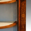 Victorian inlaid burr walnut credenza motif