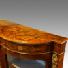 Victorian inlaid burr walnut credenza end moulding