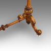 Victorian inlaid walnut serpentine card table end support